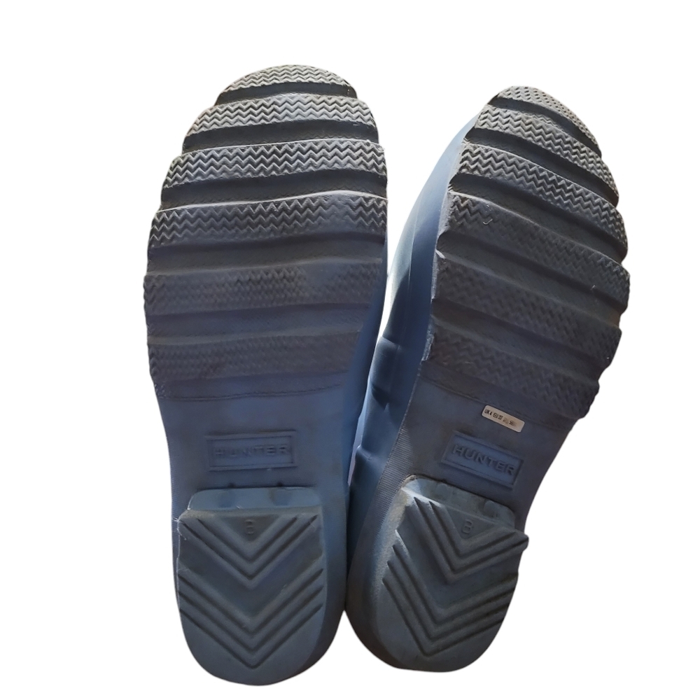HUNTER metallic blue Original high GI rain boots - 6. D - Picture 5 of 11